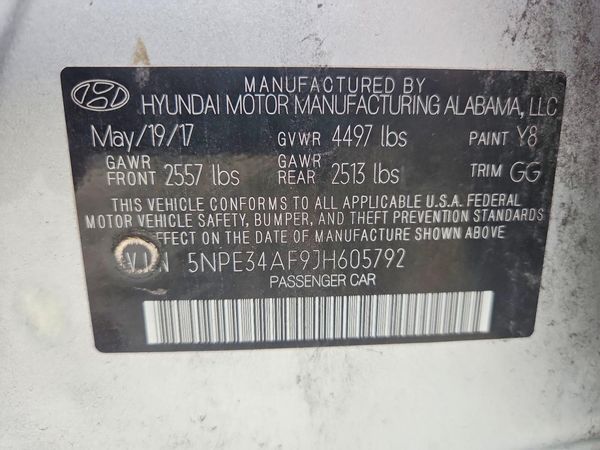 2018 HYUNDAI SONATA