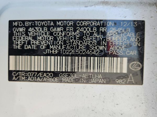 2014 LEXUS IS 250