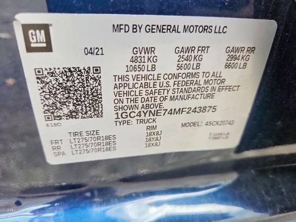 2021 CHEVROLET SILVERADO LT