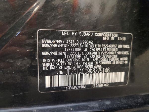 2019 SUBARU CROSSTREK Premium