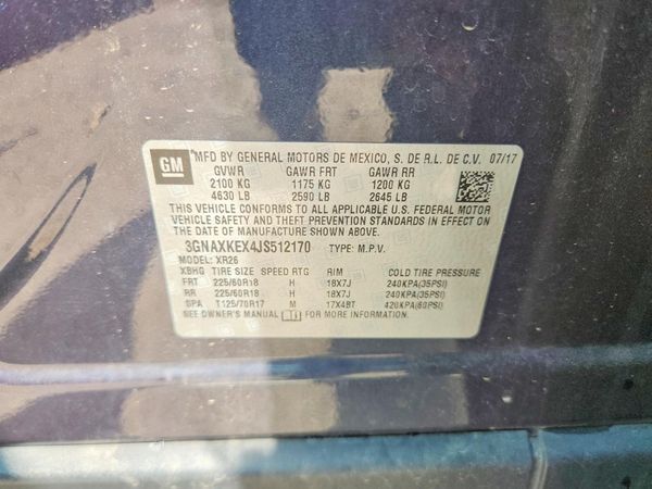 2018 CHEVROLET EQUINOX LT (2LT)