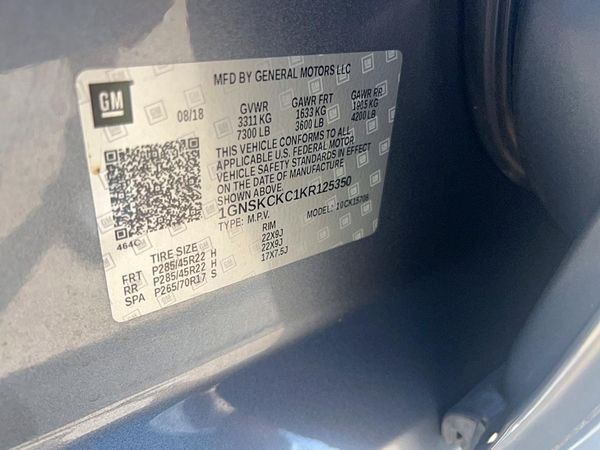 2019 CHEVROLET TAHOE
