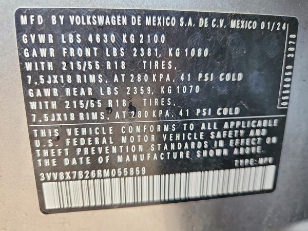 2024 VOLKSWAGEN TAOS 4Motion S