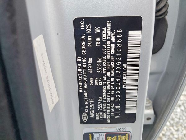 2016 KIA OPTIMA GLS, JSL