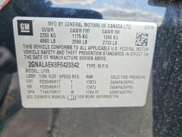 2015 CHEVROLET EQUINOX LS