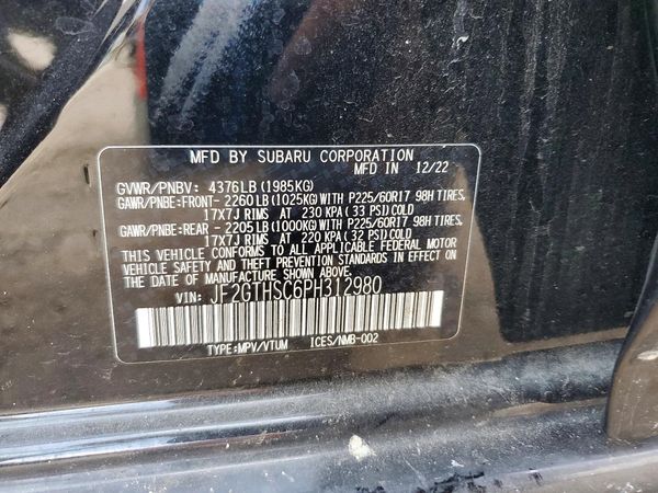 2023 SUBARU CROSSTREK