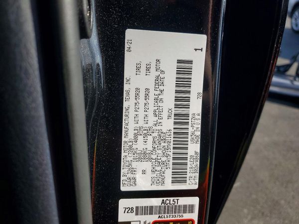 2021 TOYOTA TUNDRA Platinum grade