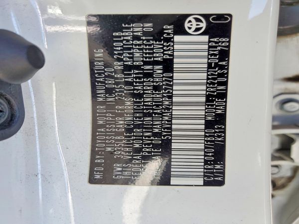 2021 TOYOTA COROLLA LE w/Premium pkg2 — VINS
