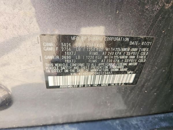 2022 SUBARU OUTBACK