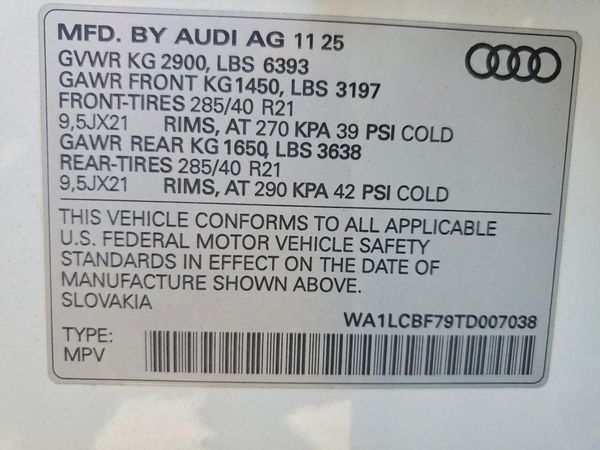 2026 AUDI Q7 quattro Premium Plus