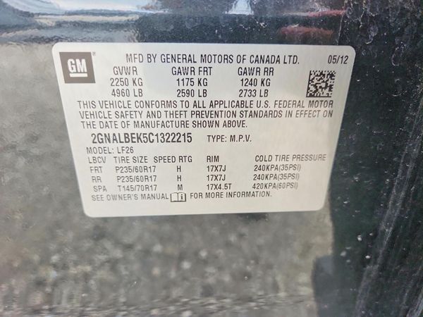 2012 CHEVROLET EQUINOX
