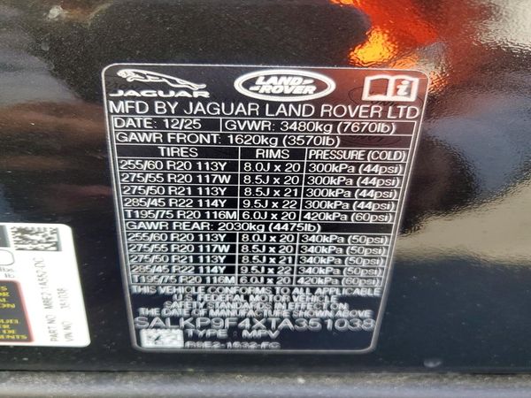 2026 LAND ROVER RANGE ROVER
