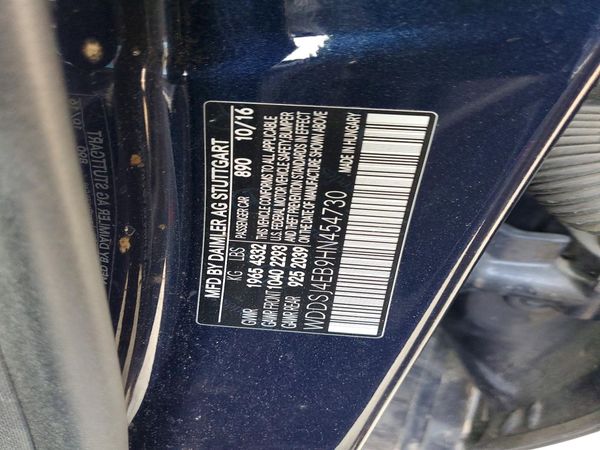 2017 MERCEDES-BENZ CLA-CLASS CLA250 — VINS