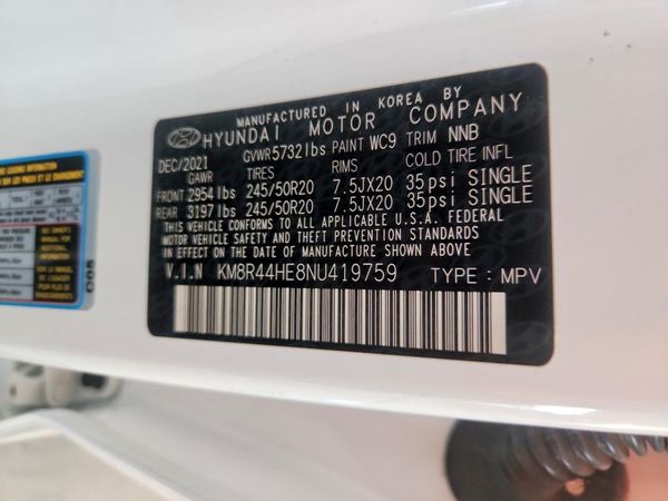 2022 HYUNDAI PALISADE SEL w/Premium Pkg