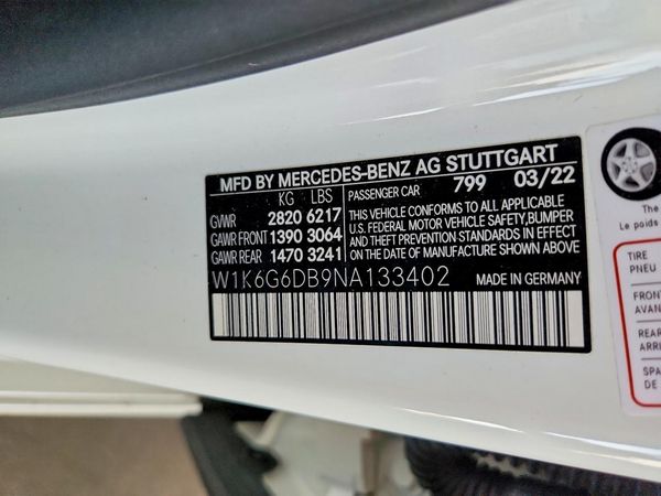 2022 MERCEDES-BENZ S S500 4MATIC