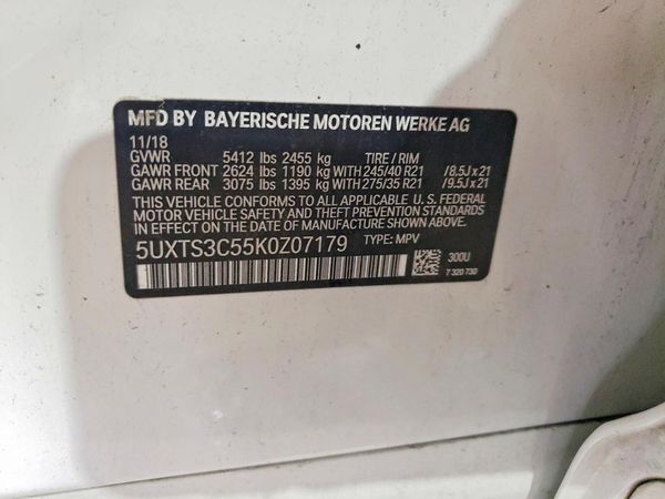 2019 BMW X3 M40i