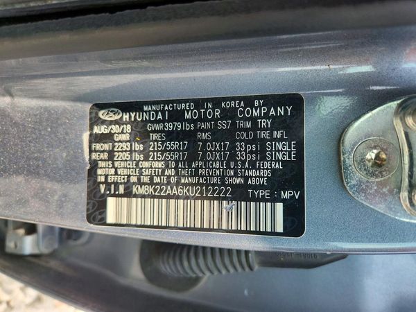 2019 HYUNDAI KONA SEL