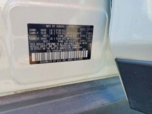 2018 SUBARU OUTBACK