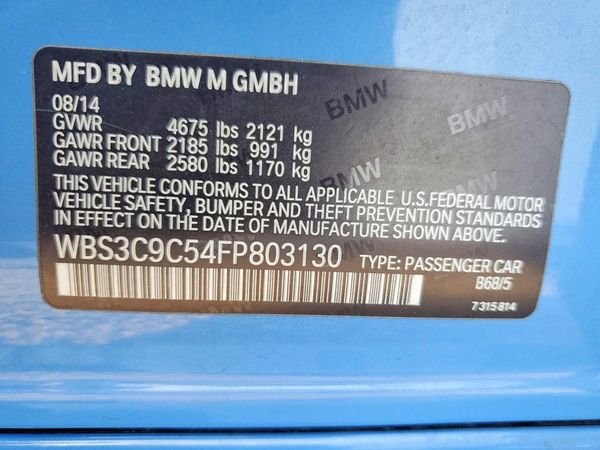 2015 BMW M3