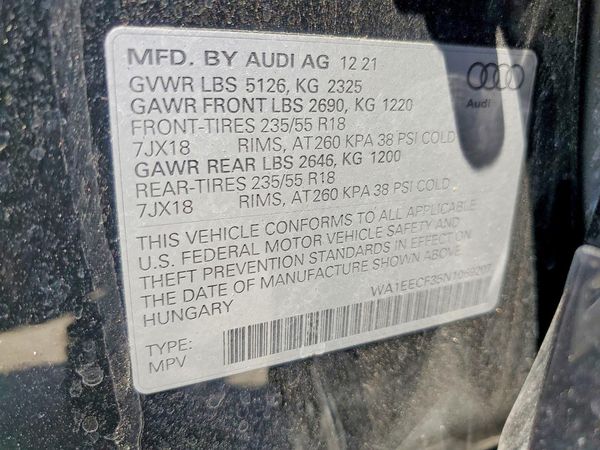 2022 AUDI Q3