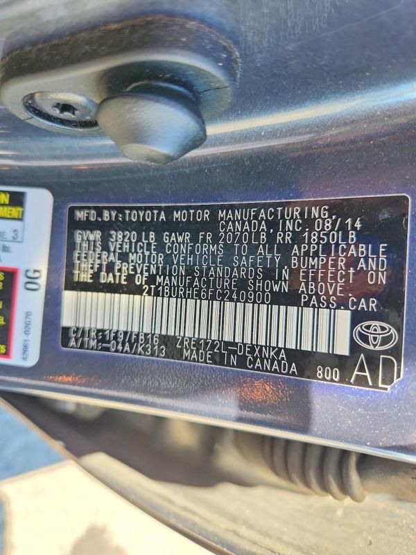 2015 TOYOTA COROLLA L/LE