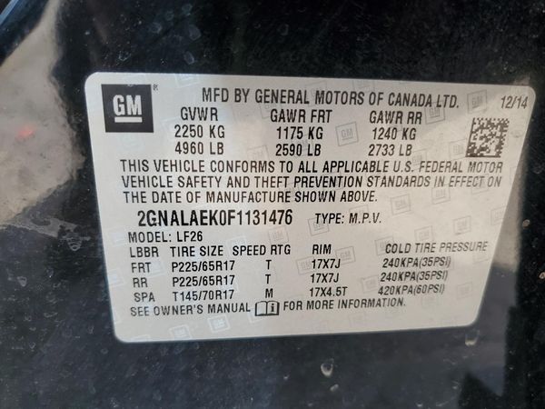 2015 CHEVROLET EQUINOX