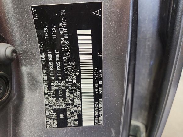 2018 TOYOTA SIENNA LE
