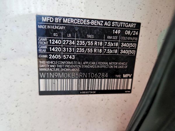 2024 MERCEDES-BENZ EQB EQB 300 4MATIC