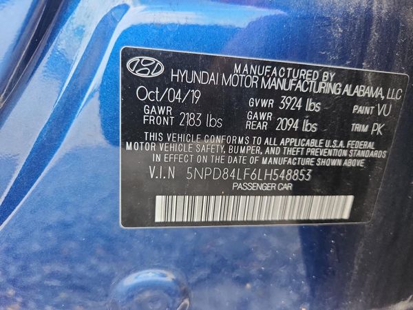 2020 HYUNDAI ELANTRA