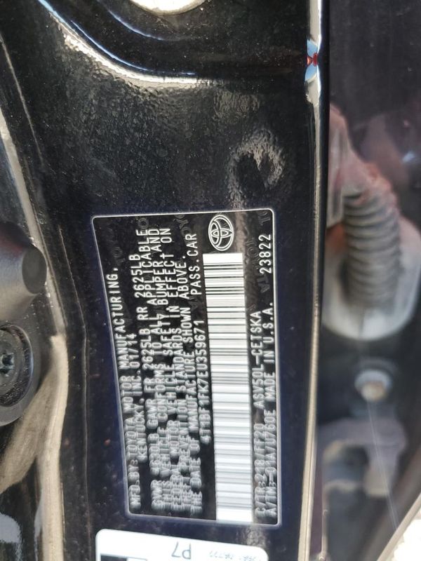 2014 TOYOTA CAMRY