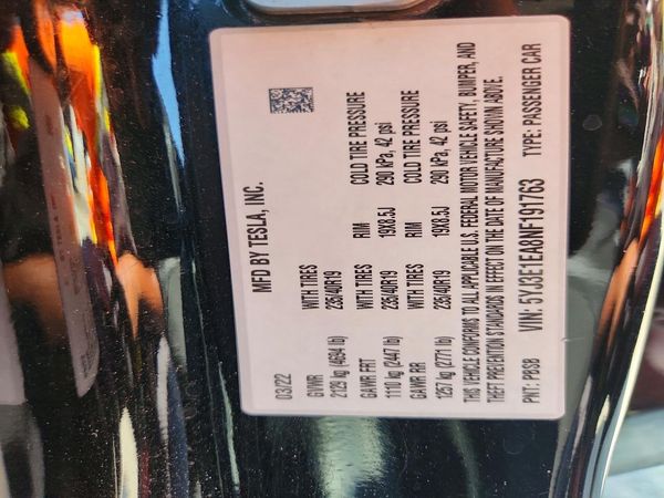 2022 TESLA MODEL 3