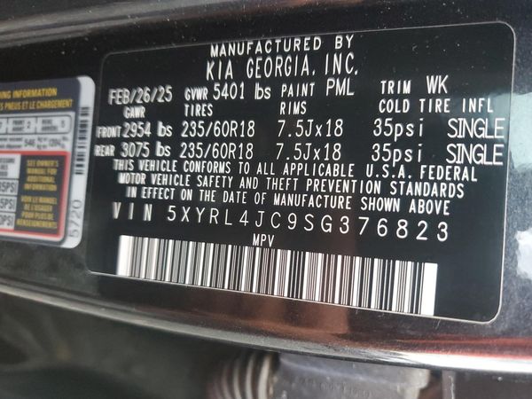 2025 KIA SORENTO S
