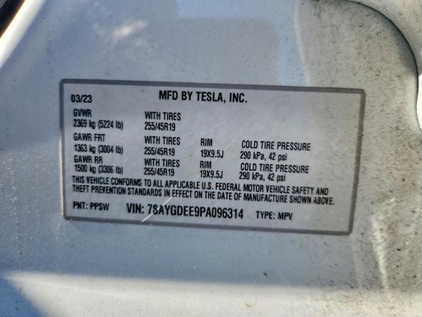 2023 TESLA MODEL Y