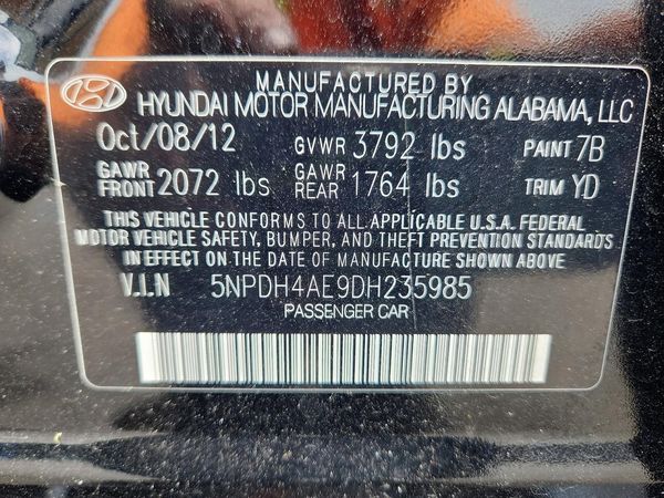 2013 HYUNDAI ELANTRA