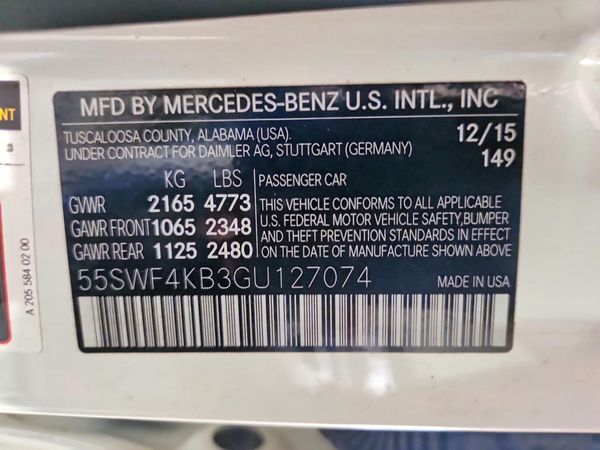 2016 MERCEDES-BENZ C C300-4M