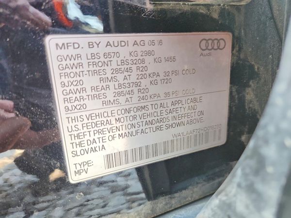 2017 AUDI Q7 quattro Premium Plus