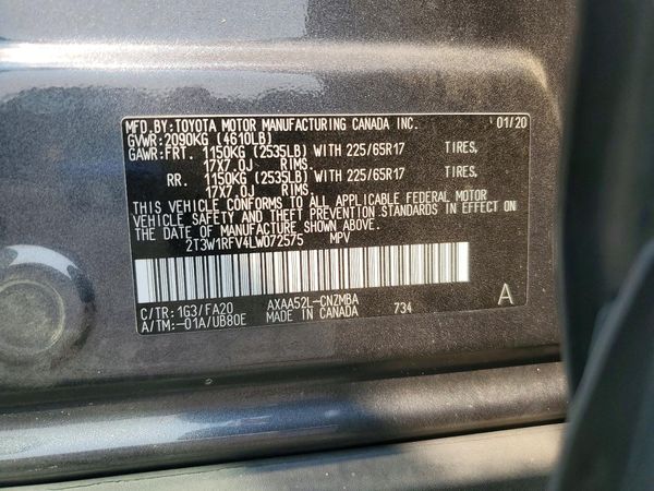 2020 TOYOTA RAV4 XLE