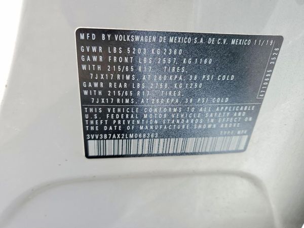 2020 VOLKSWAGEN TIGUAN SE, SEL