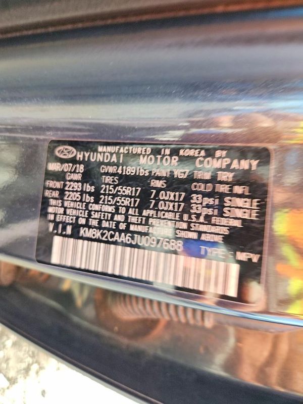 2018 HYUNDAI KONA SEL