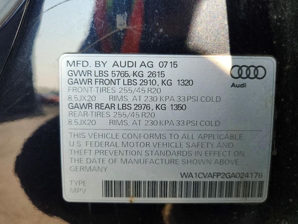 2016 AUDI Q5
