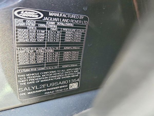 2025 LAND ROVER RANGE ROVER VELAR P400 Dynamic SE