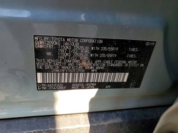 2019 TOYOTA RAV4 XLE Premium