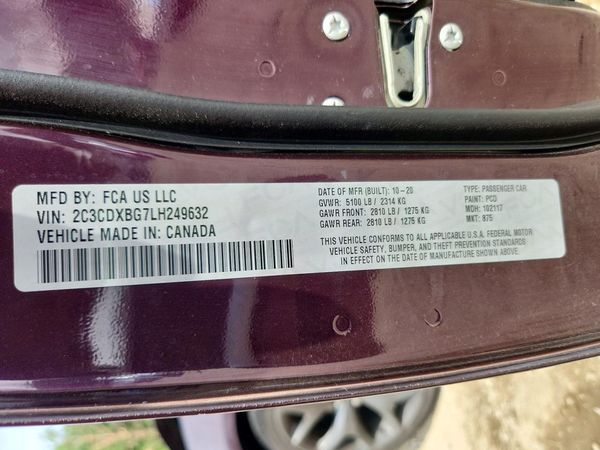 2020 DODGE CHARGER SXT