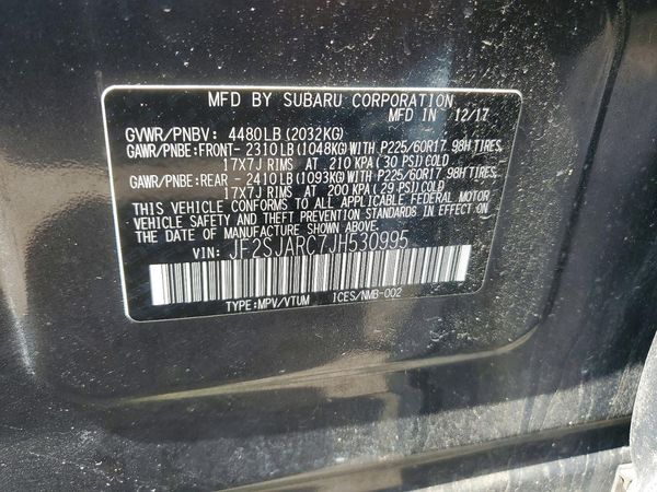 2018 SUBARU FORESTER