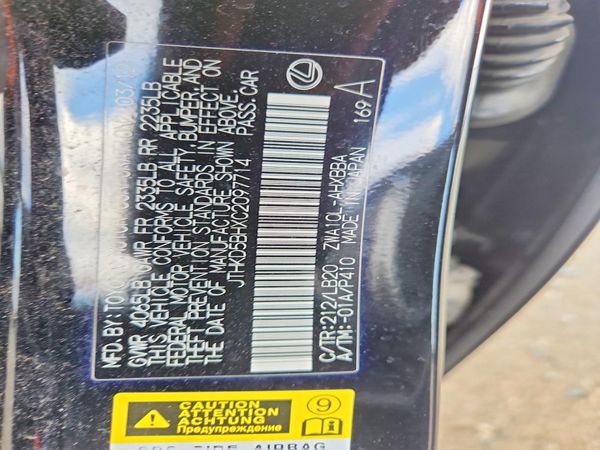 2012 LEXUS CT