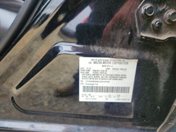 2012 MAZDA 6 Touring