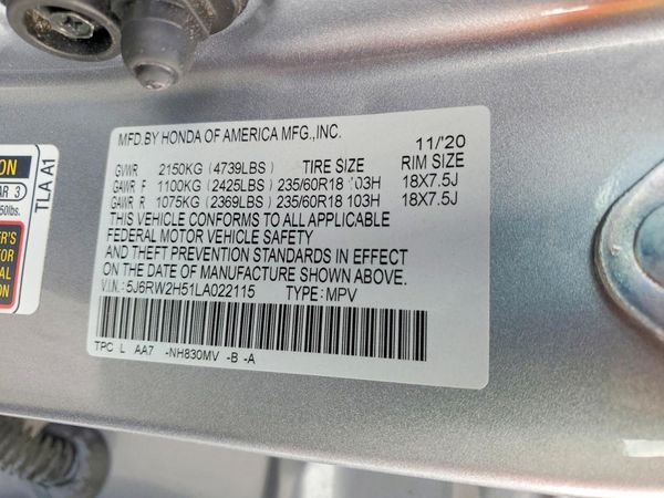 2020 HONDA CR-V EX