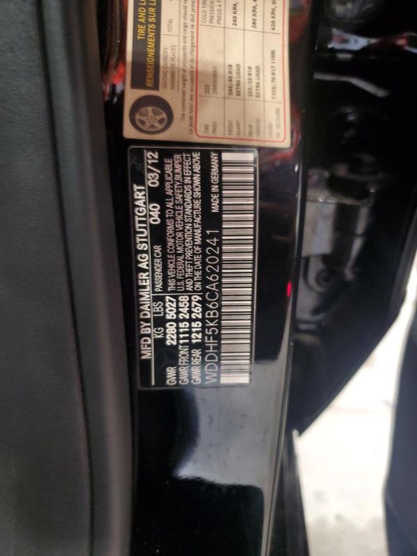 2012 MERCEDES-BENZ E E350