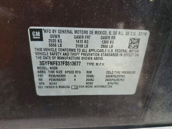2015 CADILLAC SRX Performance