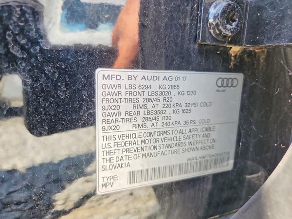 2017 AUDI Q7 quattro Premium Plus